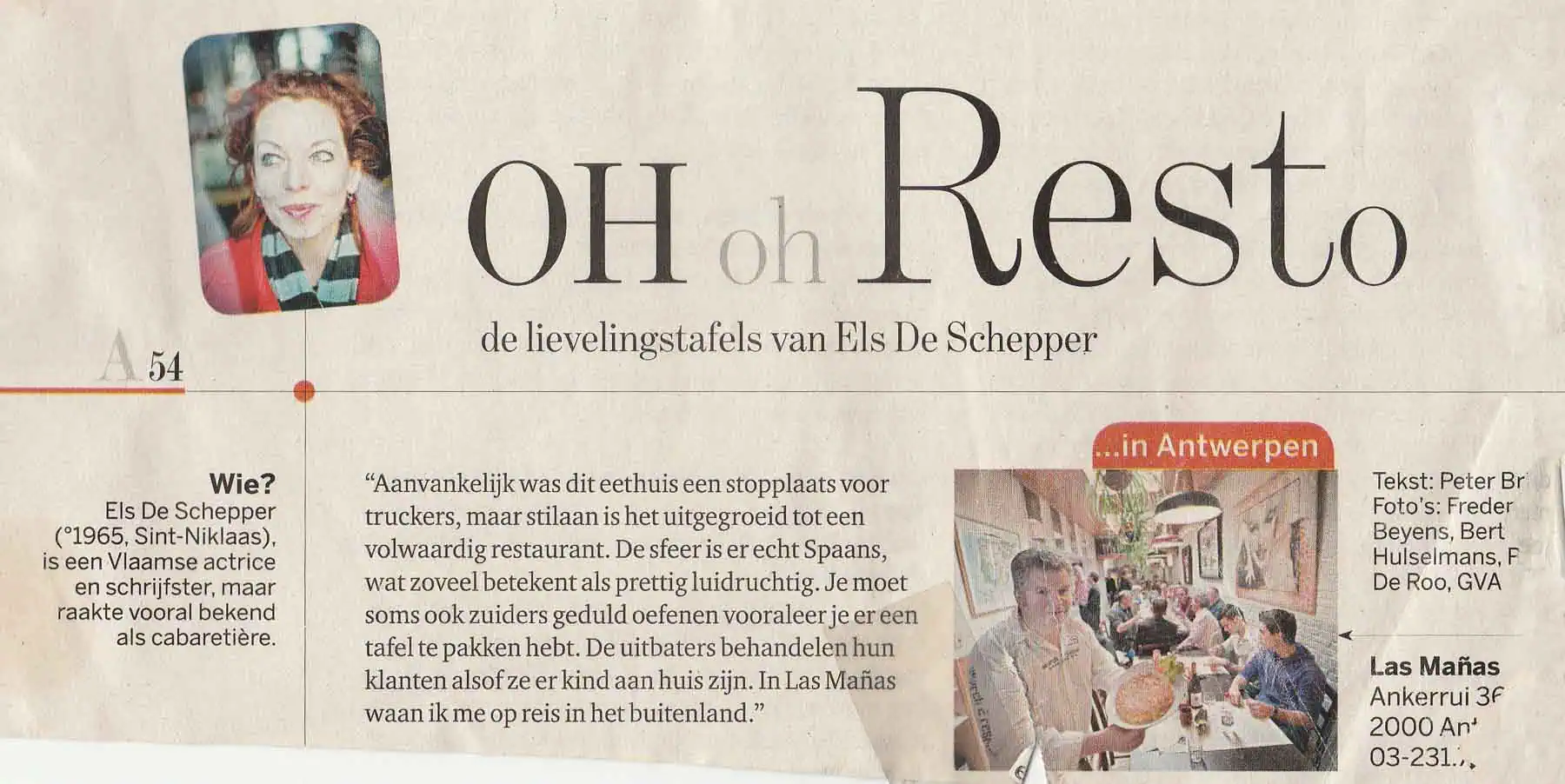 Gezellige tapas- en wijnbar Las Mañas in Antwerpen, bekend om authentieke Spaanse keuken en gezellige sfeer.
