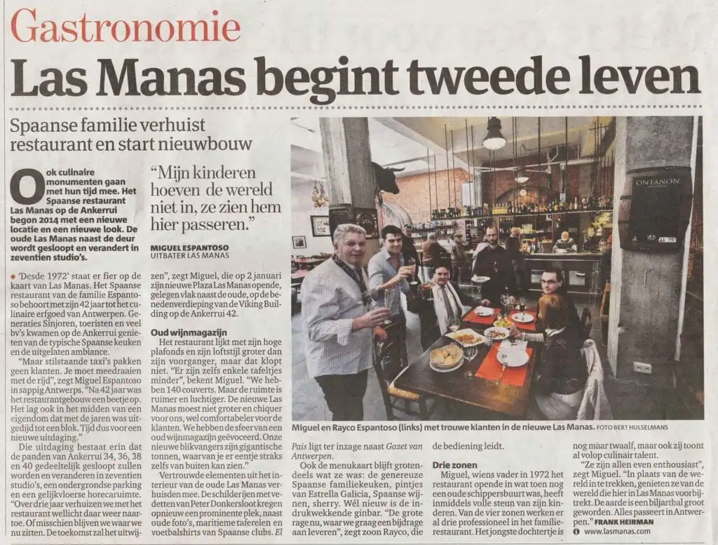 Vervangt de originele afbeeldingstitel met een SEO-vriendelijke term passend bij Las Manas restaurant.